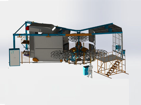 شراء rotomolding machine 、Turret Rotomolding Machine تصنيع عبر الإنترنت