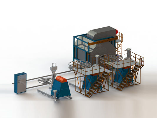 شراء Convection Oven Mobile Multi-Arm Rotational Molding Machine  Automatic Three-Arm Rotational Molding Machine تصنيع عبر الإنترنت