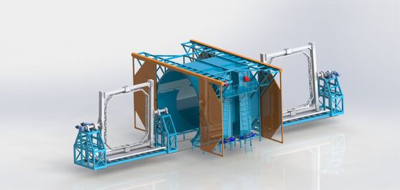 شراء Electric Shuttle Type Rotomolding Machine For Large Water Tower تصنيع عبر الإنترنت