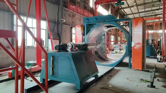 شراء Gas Heated Remote Control Rotational Molding Machine Automatic 2 Arm تصنيع عبر الإنترنت