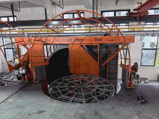 شراء Three-arm Oven Mobile Injection Roto Moulding Machine for High Capacity Production تصنيع عبر الإنترنت